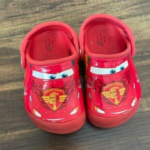 Lightning McQueen Crocs size 6